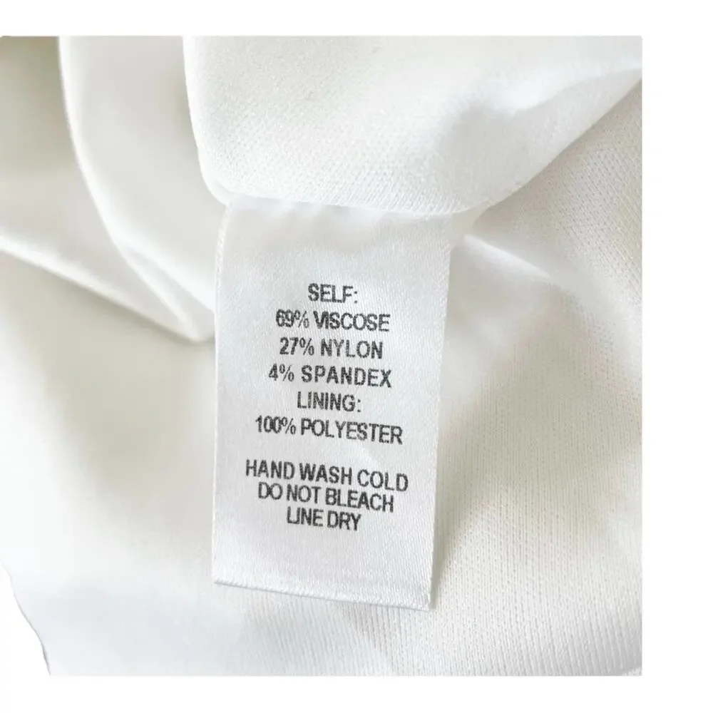 Lulus Going Steady White Backless Skater Dress Low V-Neck Mini Sleeveless Size L - Picture 4 of 4